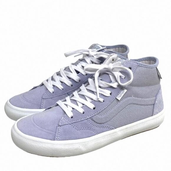 VANS Skate Lizzie Dusty Blue Shoe High Casual For VN0A4BX1DSB Canvas Suede Women - Picture 2 of 11